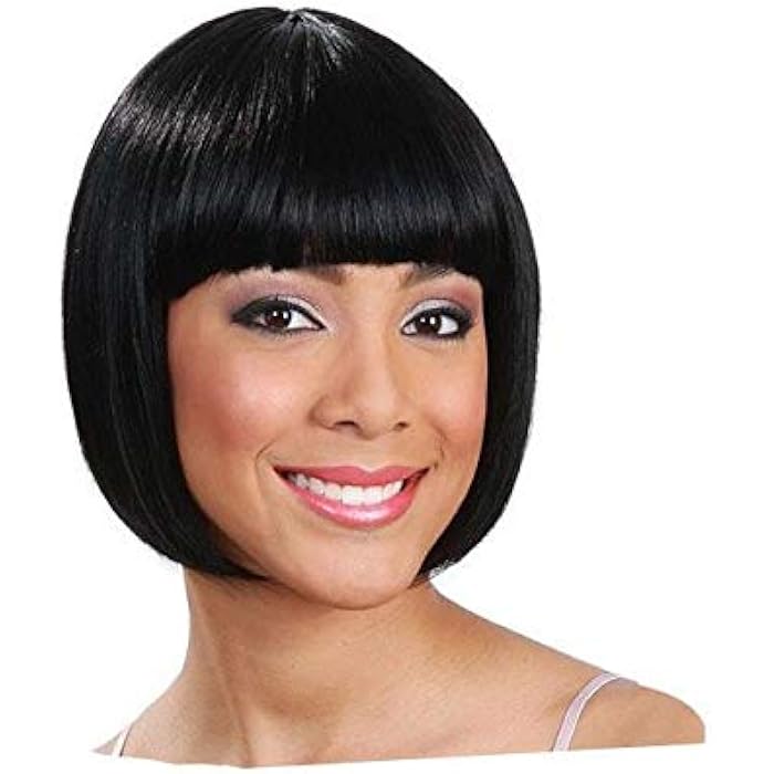DILLARDS Black Short Bob Hairstyle Lady's Wig - Image 1